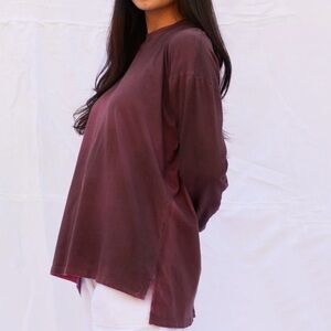 Dr. Collectors Basic Long Sleeve Tee Double Face Dye Desert Rose